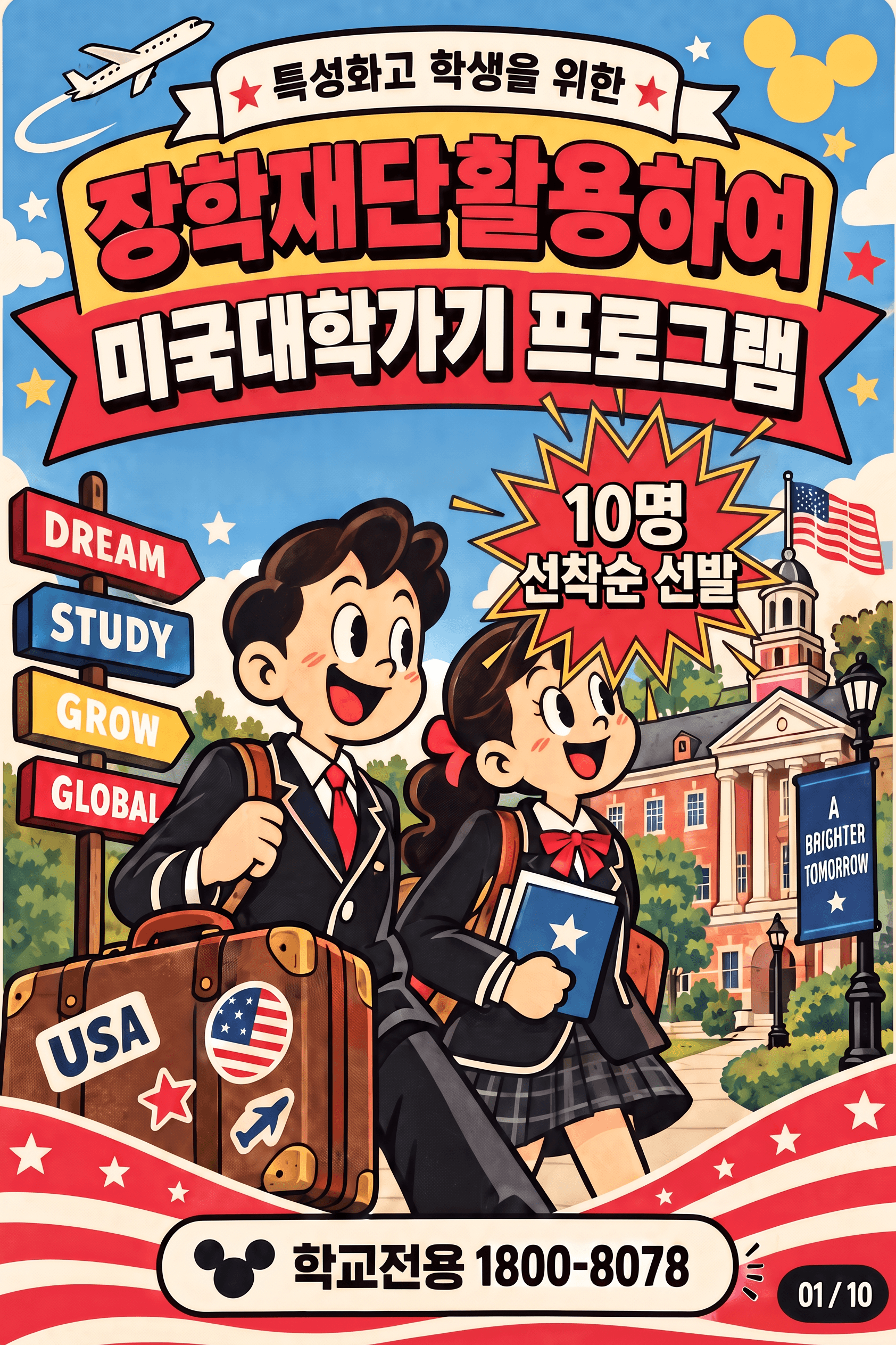 2026 특성화고 미국대학 진학 프로그램 — USEDI 장학재단과 함께하는 글로벌 진학의 길