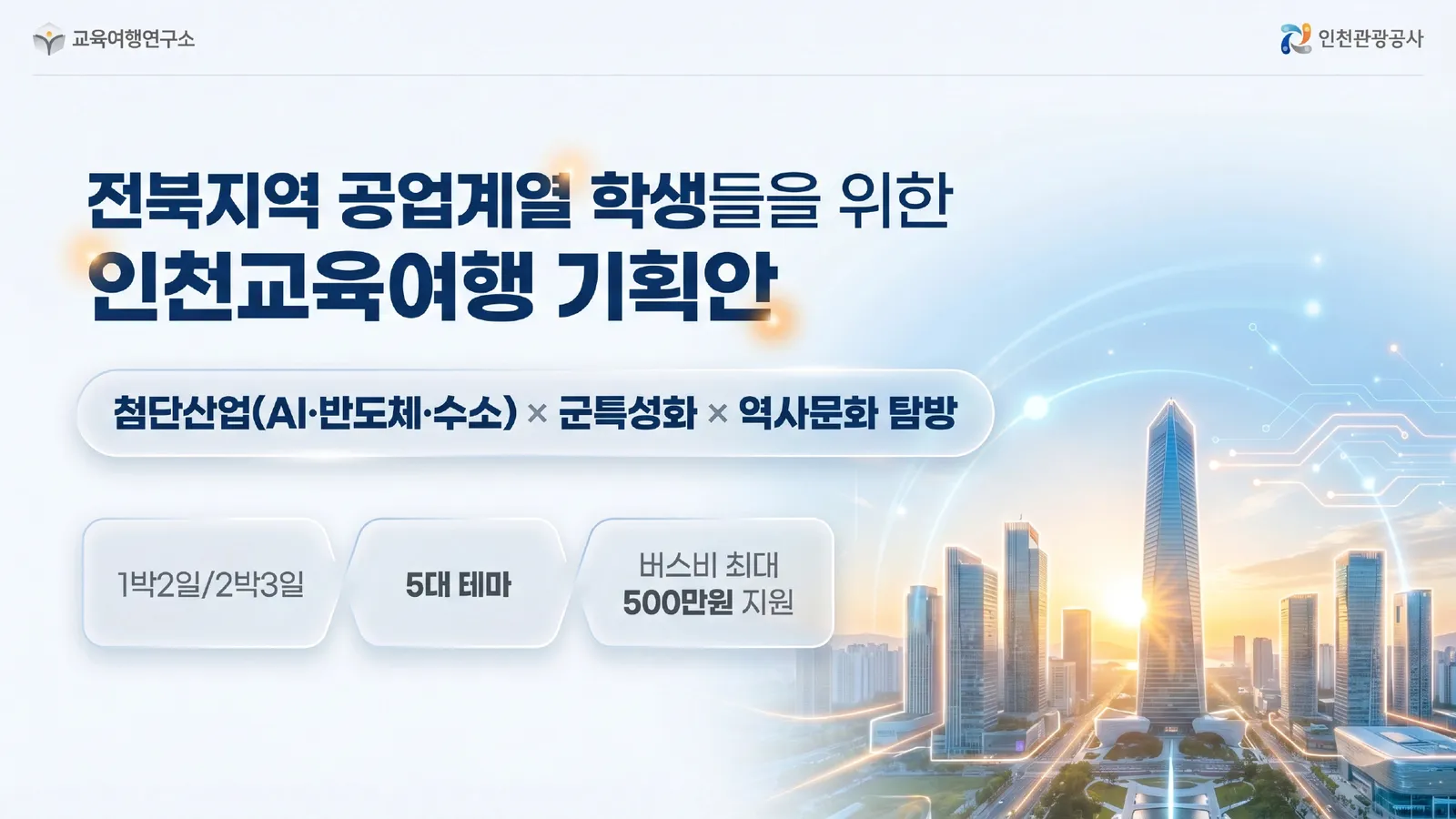 2026 전북 공업계열 인천 교육여행 기획안