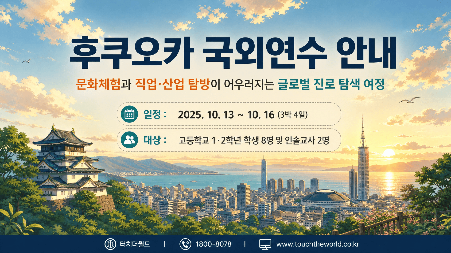 2026 후쿠오카 국외연수 — 문화체험·직업산업 탐방 3박 4일