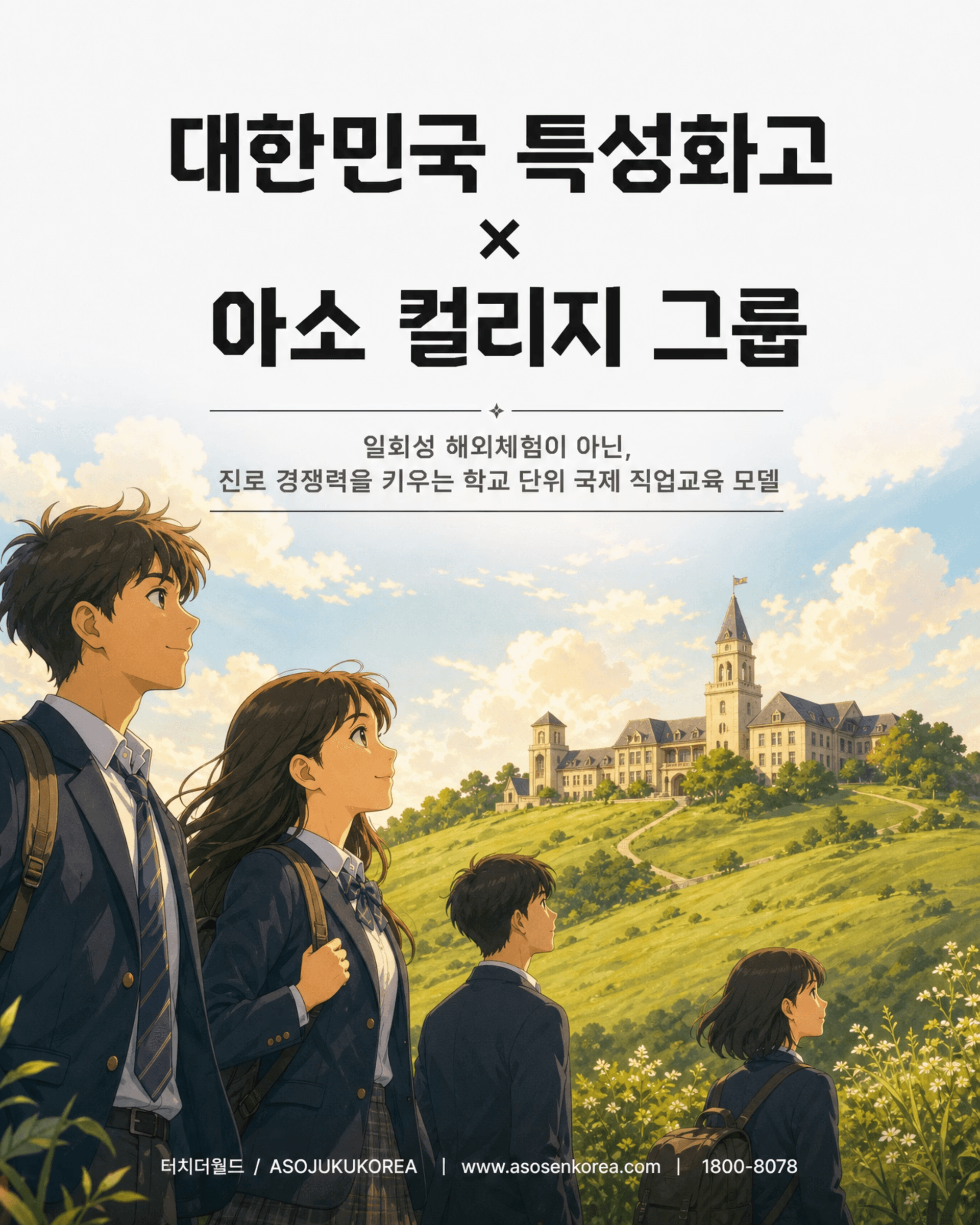 학교는 안심하고, 학생은 성장하는 — 대한민국 특성화고 × 아소 컬리지 그룹