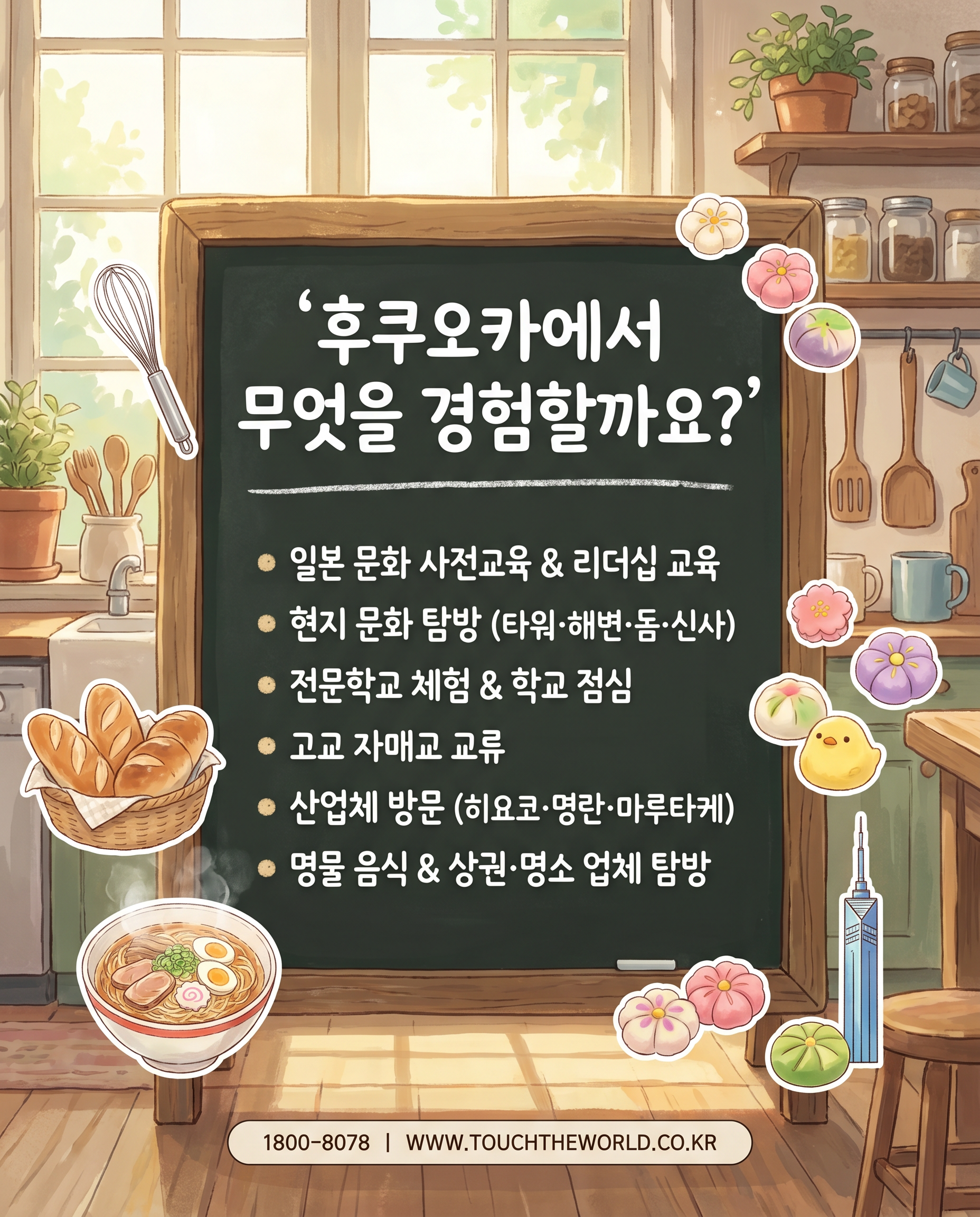 전국 조리과·제과제빵과 학생을 위한 후쿠오카 체험학습 2/10